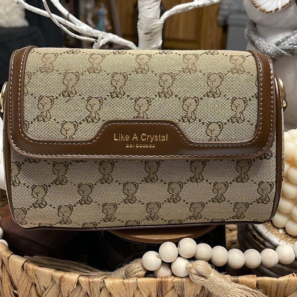 Women’s Cartoons Crossbody with Lucky Charm Rabbit In Khaki - Picture 8 of 12